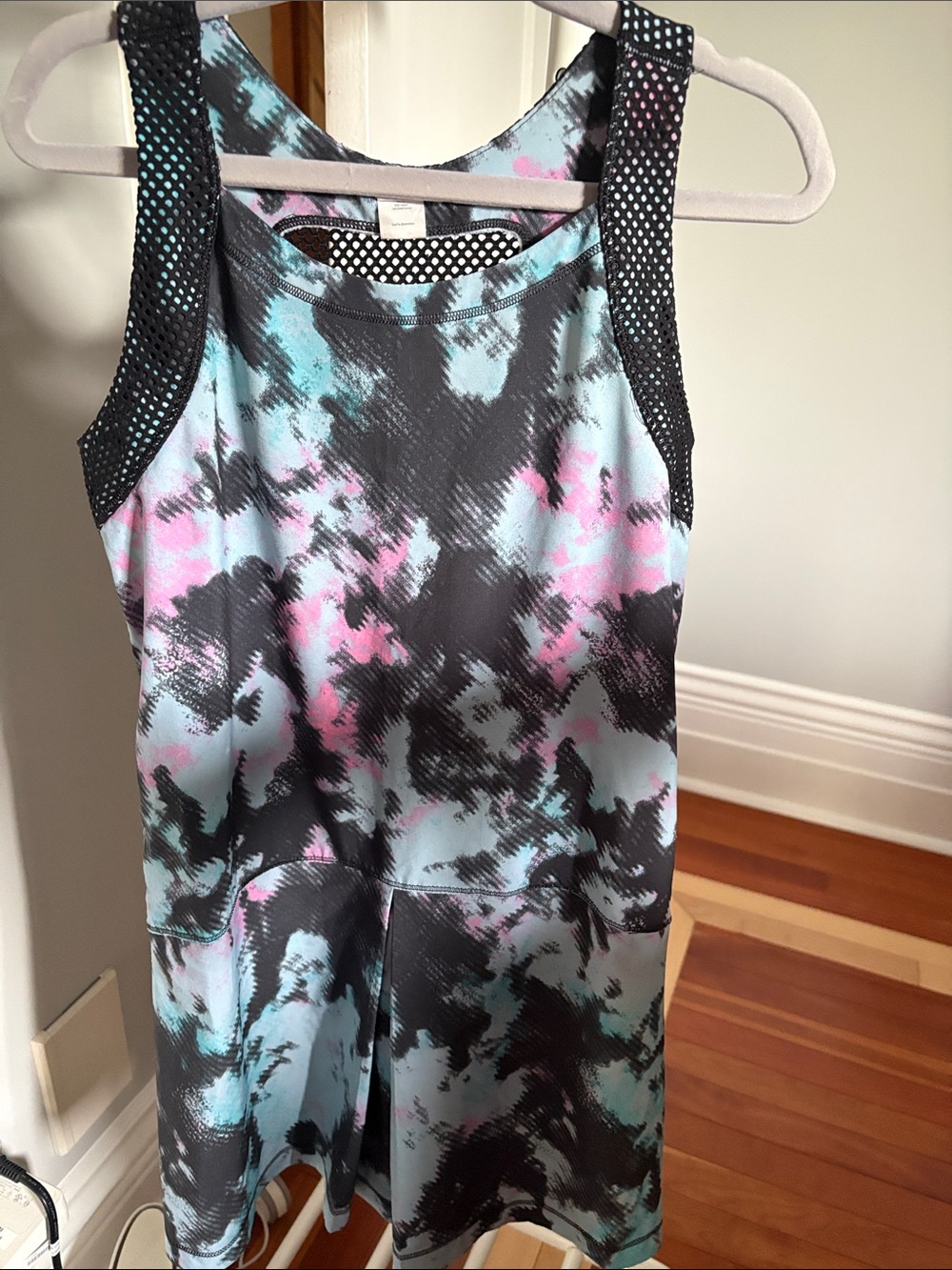 Ivivva Girls' Blue, Pink & Black Tie-Dye Tank Dress